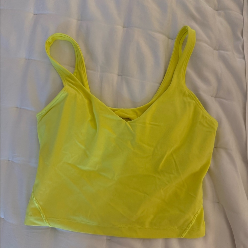 lululemon athletica Yellow Tank Top